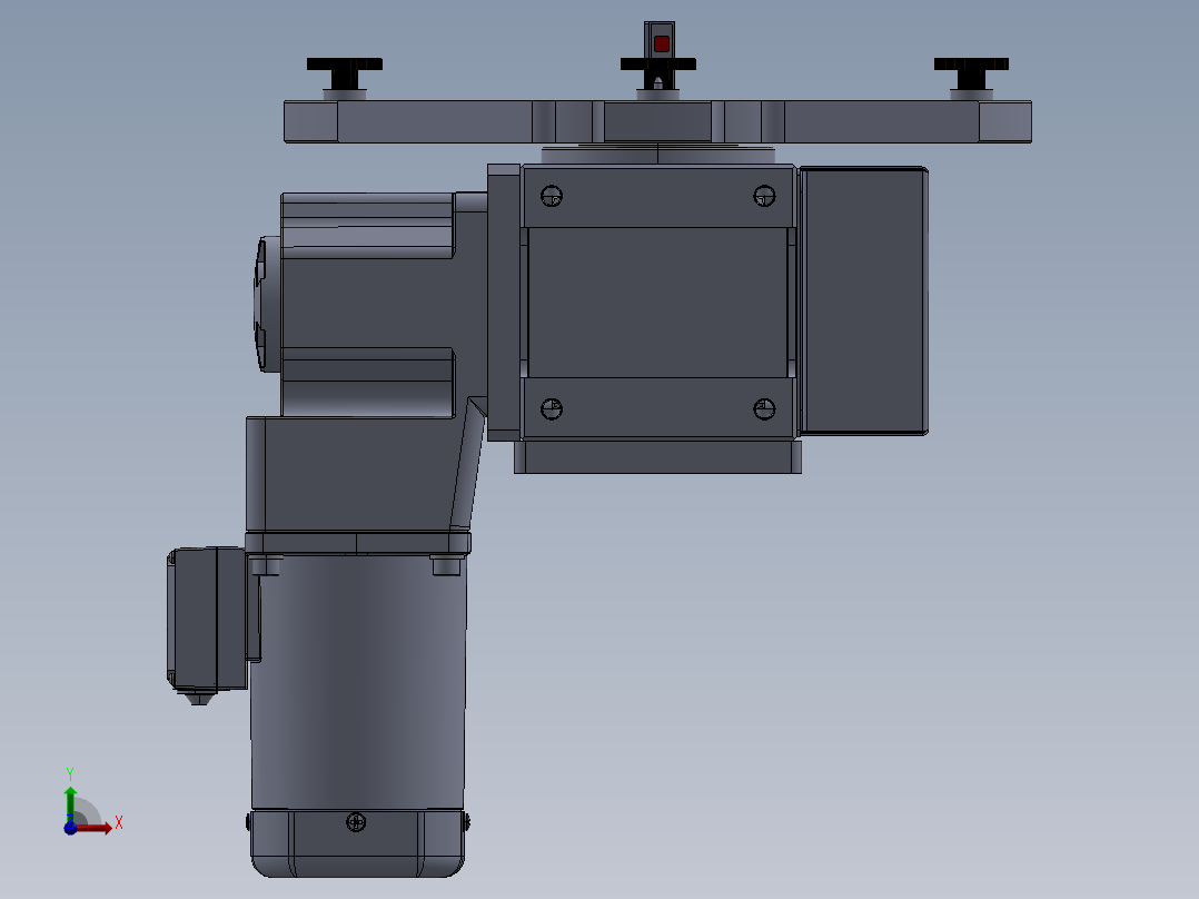 自动打磨摆盘机前视图