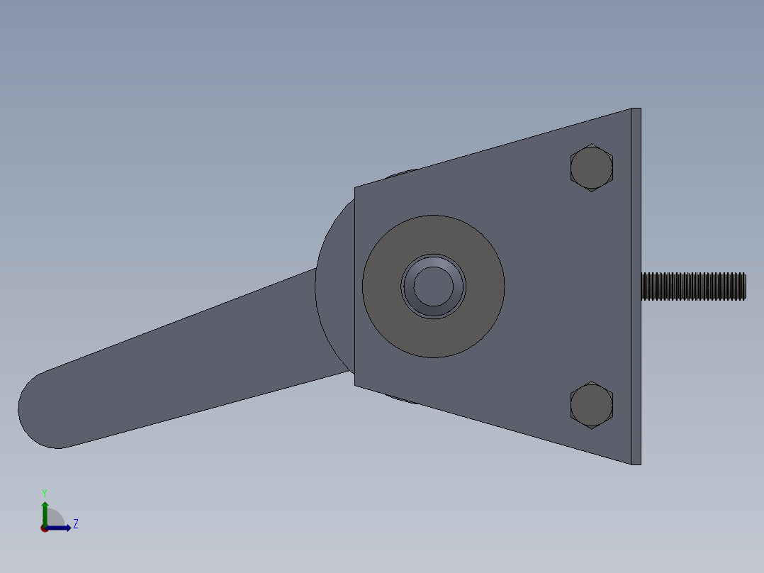 绞车 卷扬机 (1)左视图
