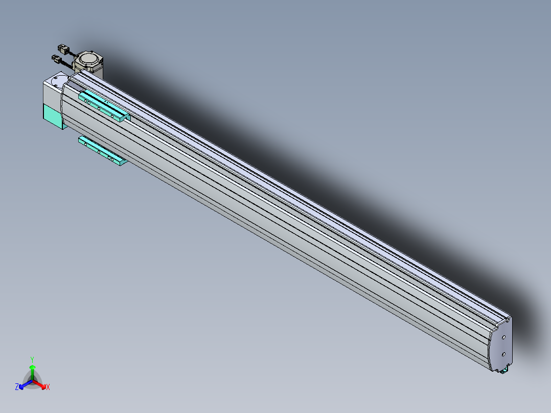 威洛博VBF同步带传动一般环境VBF14-L45-S1150-BLD-ZP40-C3正等轴测图