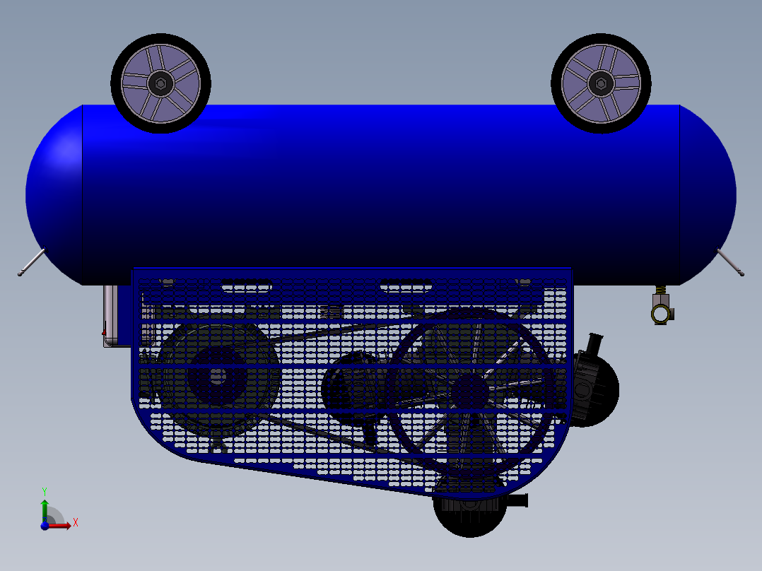 空气压缩机 2 SW STP前视图