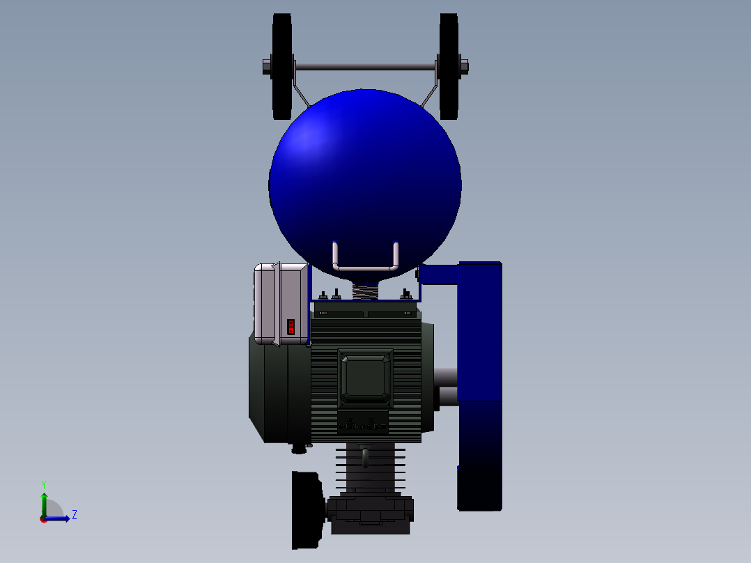 空气压缩机 2 SW STP左视图