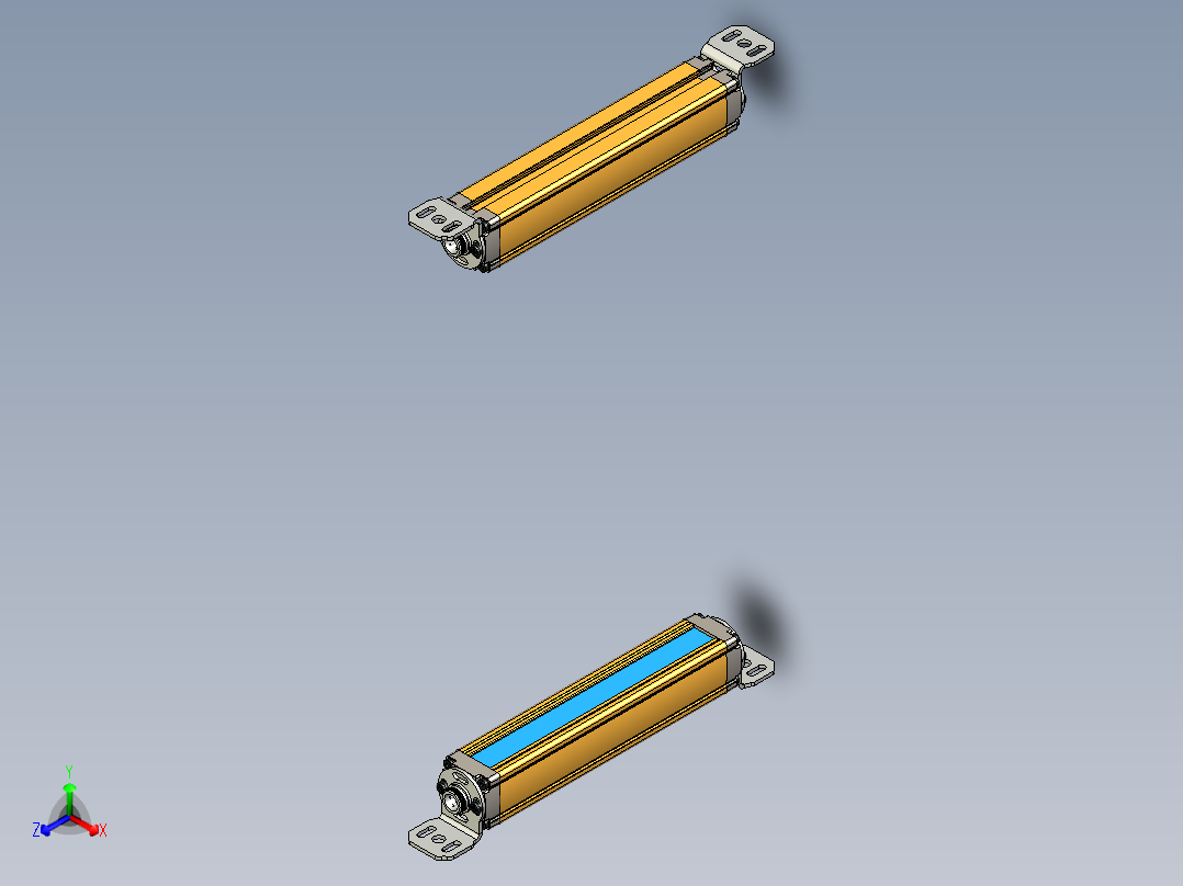 安全_区域传感器H2EL0440_30_30_3D正等轴测图