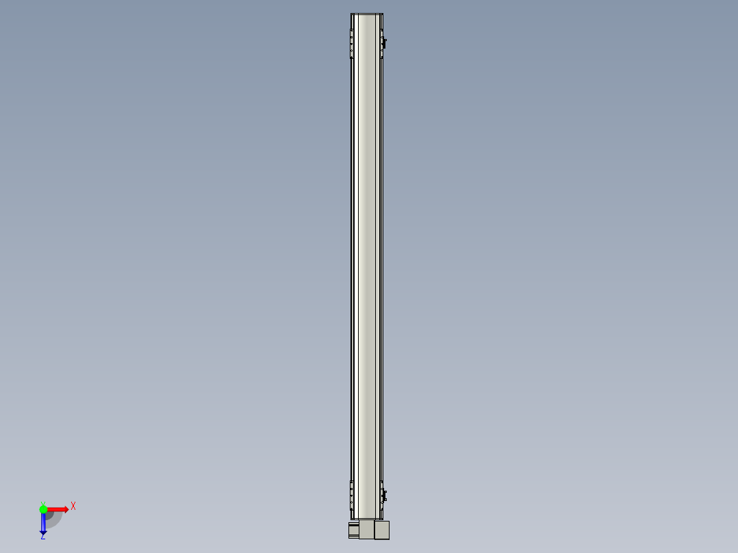 直线模组WG-LHB12-S1650-RD设计图纸俯视图