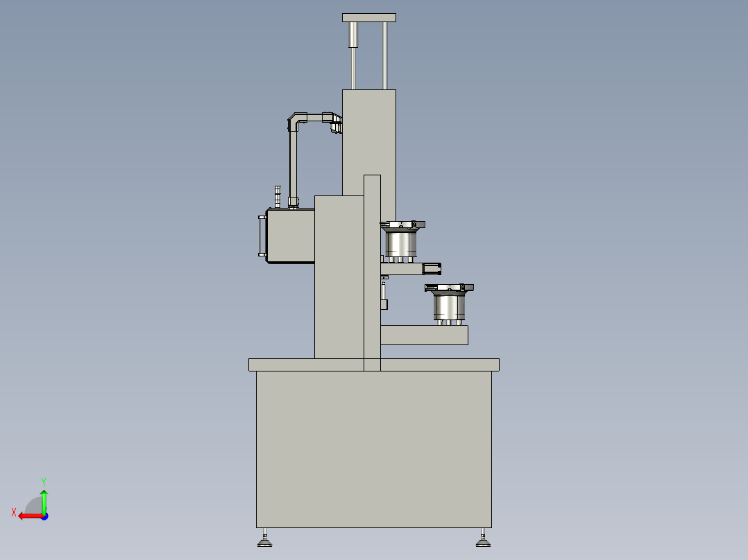 数控压铆机后视图