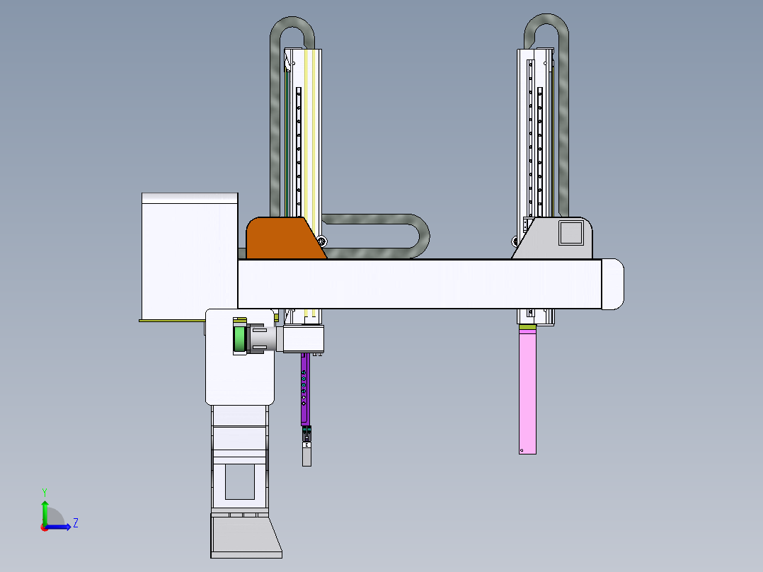 成型机械手左视图