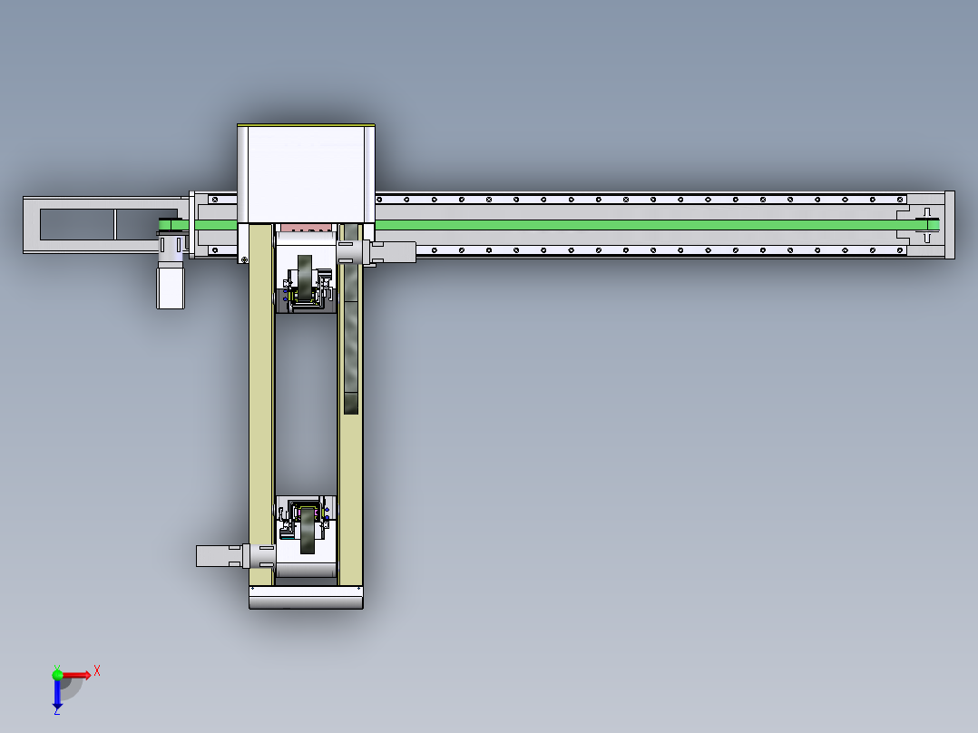 成型机械手俯视图
