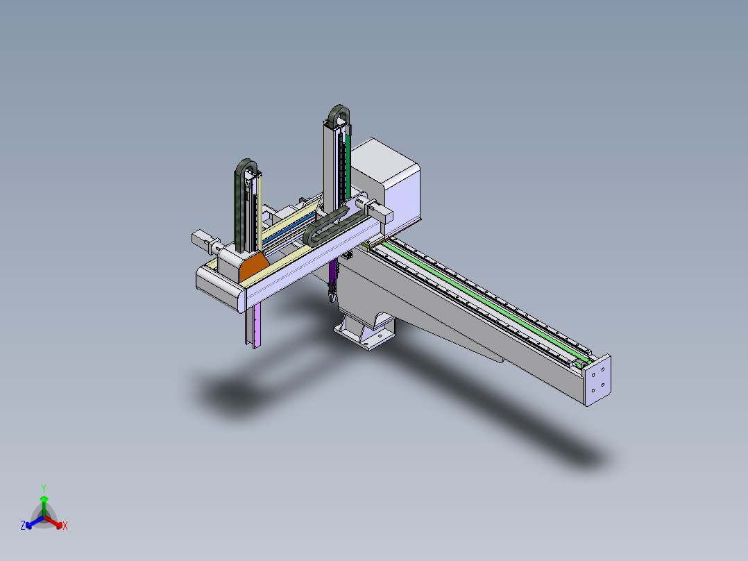 成型机械手正等轴测图
