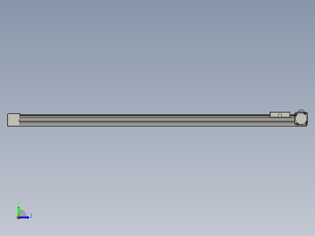 威洛博直线电机模组EB4-L80-S1100-R-57-MS3左视图