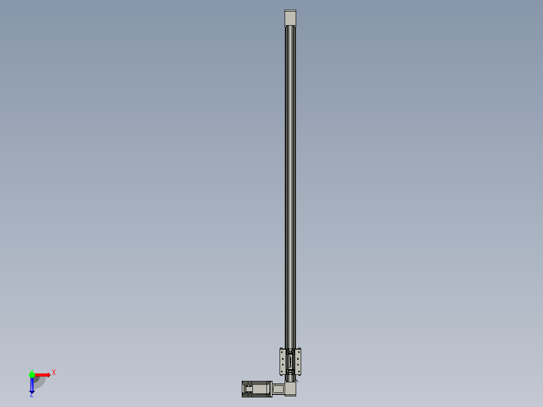威洛博直线电机模组EB4-L80-S1100-R-57-MS3俯视图