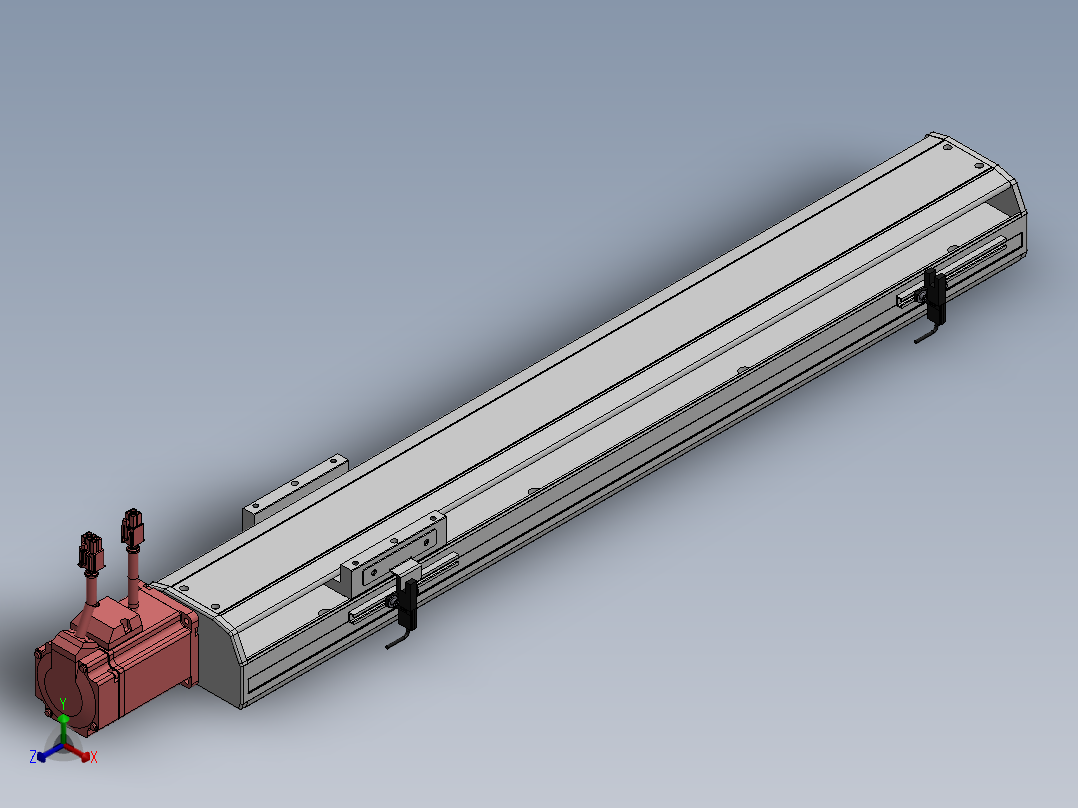 精密模组MY100-T10-500L-BC-P20B-C4-C正等轴测图