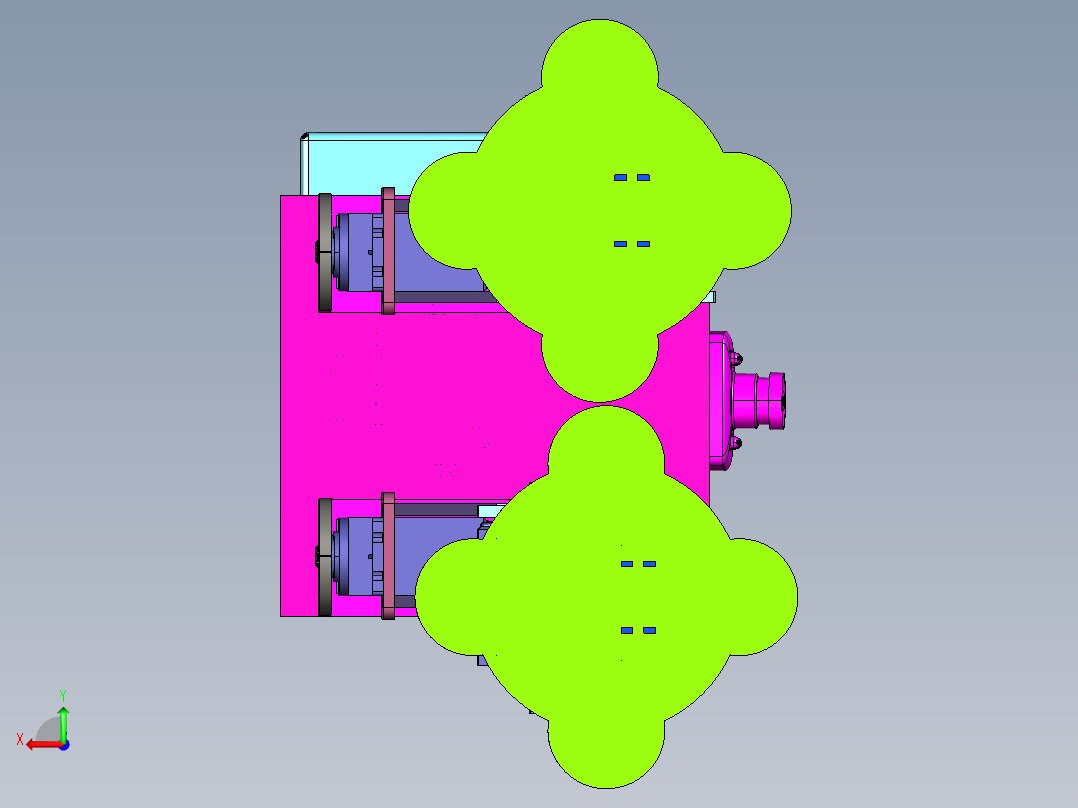 人型双足六自由度舵机机器人后视图