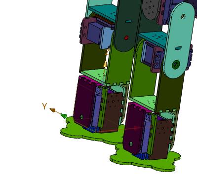 人型双足六自由度舵机机器人