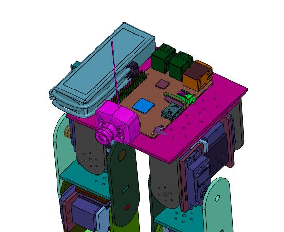 人型双足六自由度舵机机器人