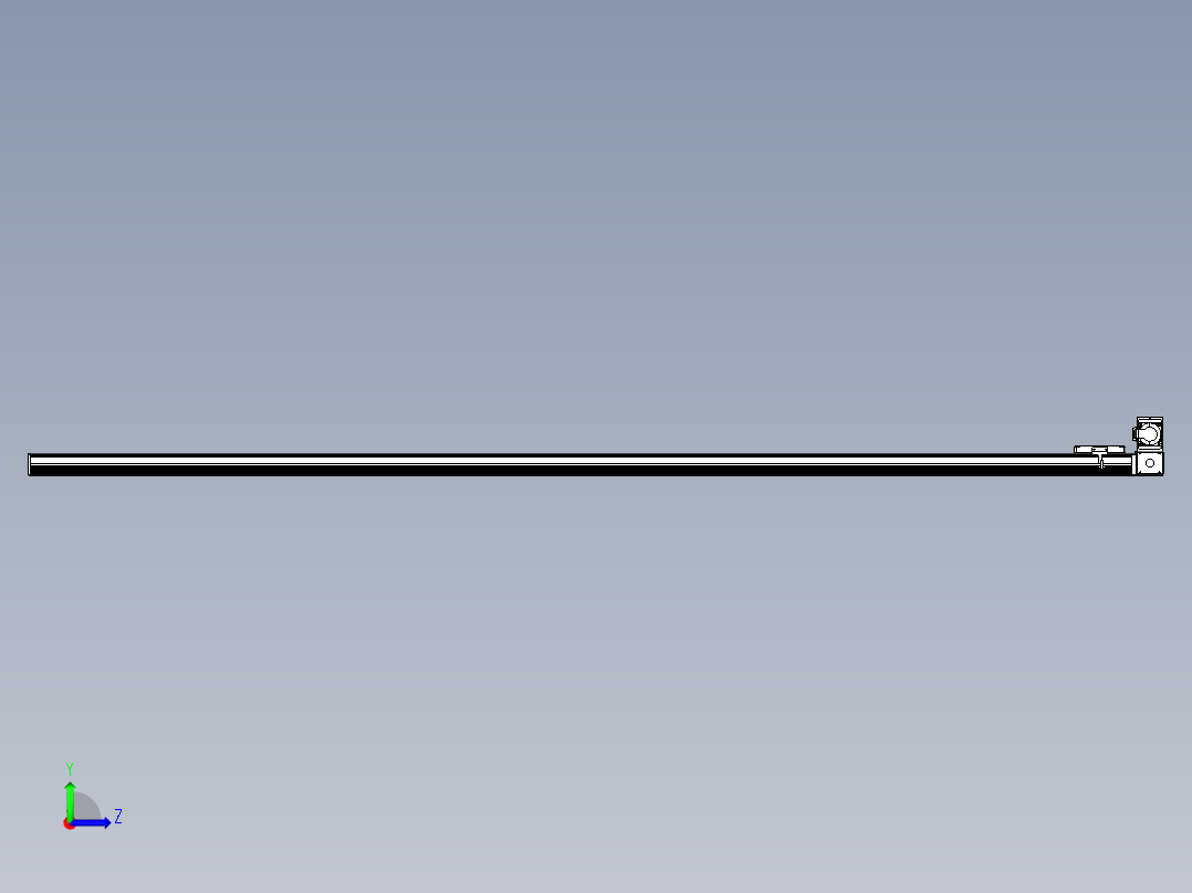 同步带全封闭直线模组TPA-HCB-105D-90-L2600-RU-Y-P20-N3左视图