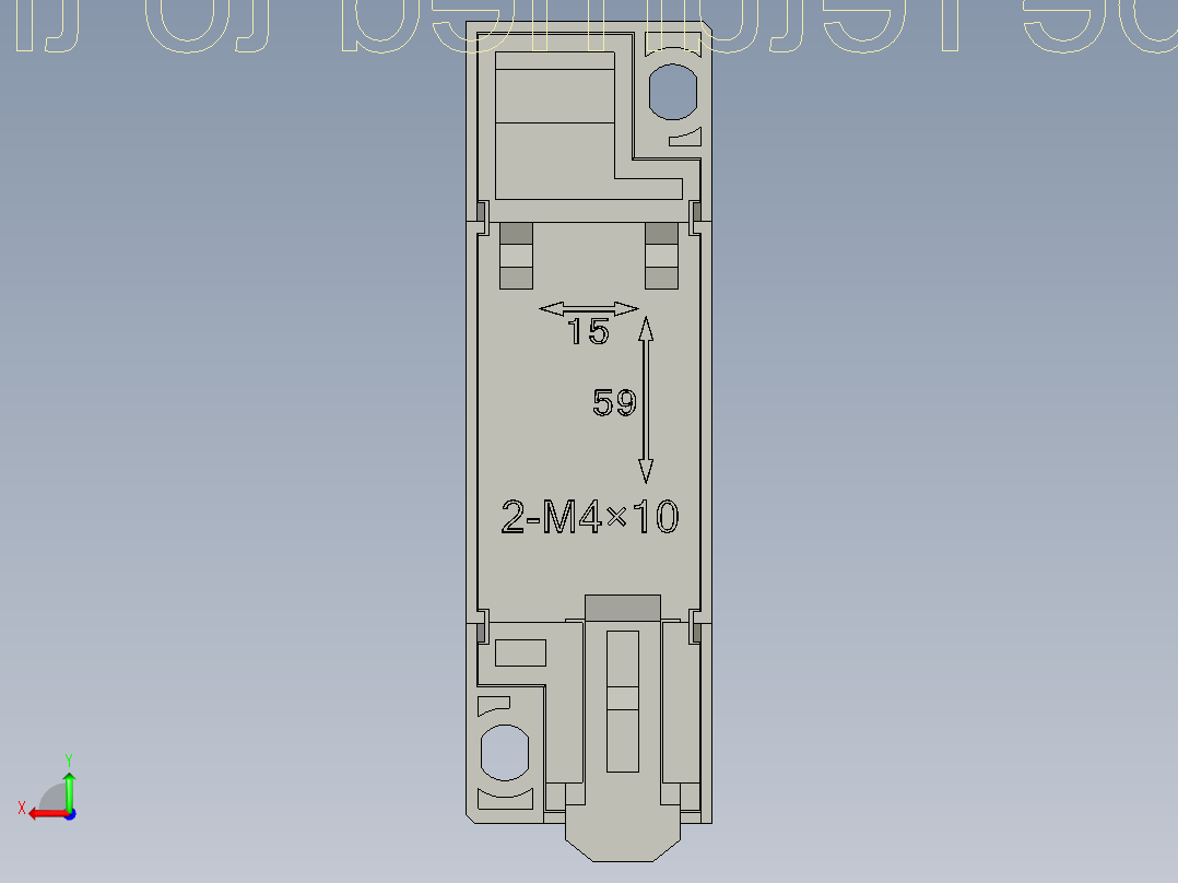 继电器+滤波器模型+端子终端固定器后视图