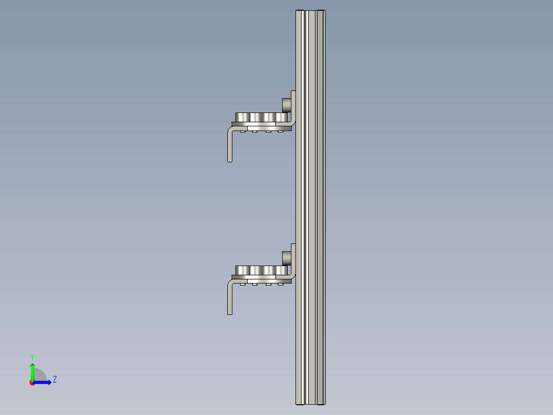 基恩士SL-M16H_kc图纸模型左视图