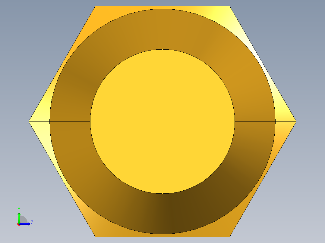 扩口式工业通用硬管接头Cap Nut 640F-6左视图