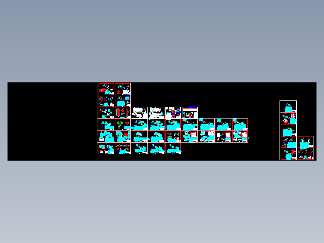 三十种生态护坡设计CAD图纸（包括空心六角块）