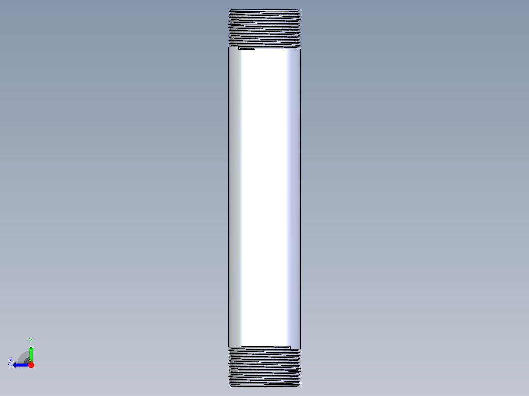 聚氯乙烯配件33-Sch80_Nipple_MPTxMPT_861-220_1.5in x 10in右视图