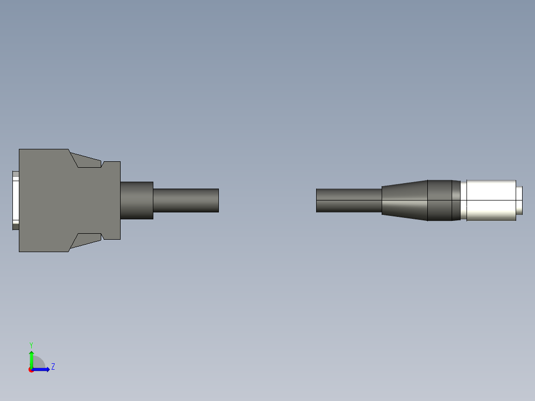 基恩士CA-CH3_10_kc图纸模型左视图