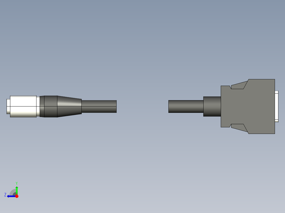 基恩士CA-CH3_10_kc图纸模型右视图