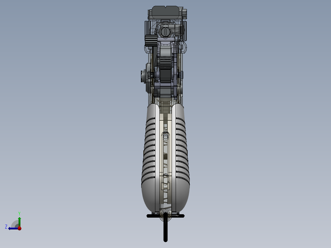 毛瑟C96军用手枪右视图