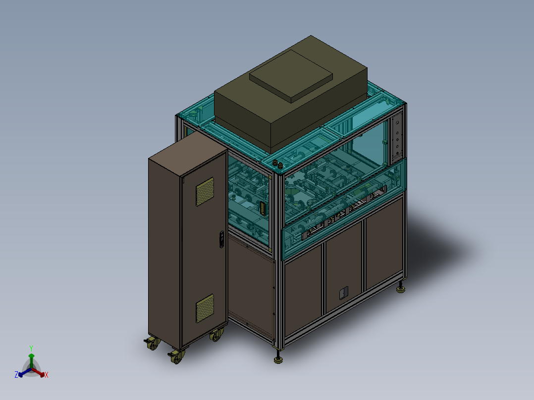 AGV升降转向输送（sw20可编辑+工程图+bom）