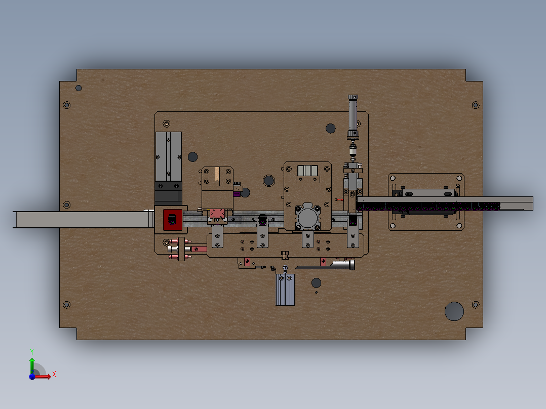 网线接口自动压合设备sw17可编辑前视图