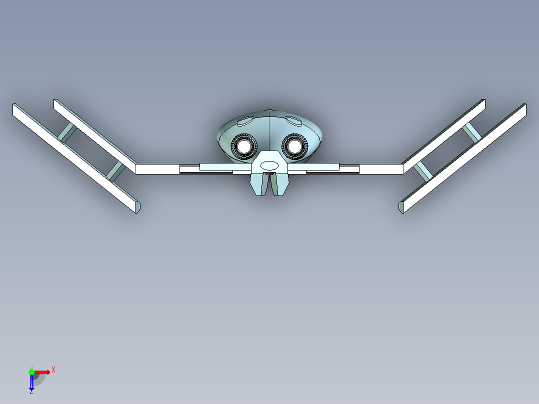 超级英雄飞机俯视图