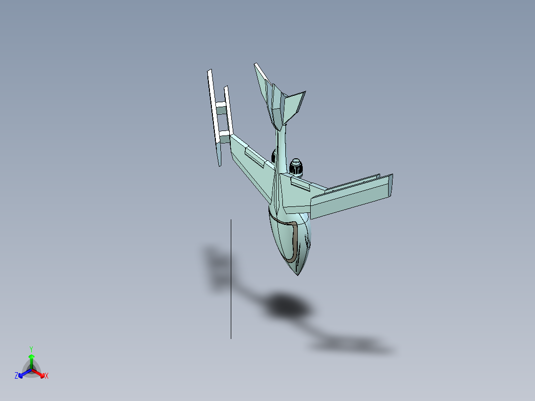 超级英雄飞机正等轴测图