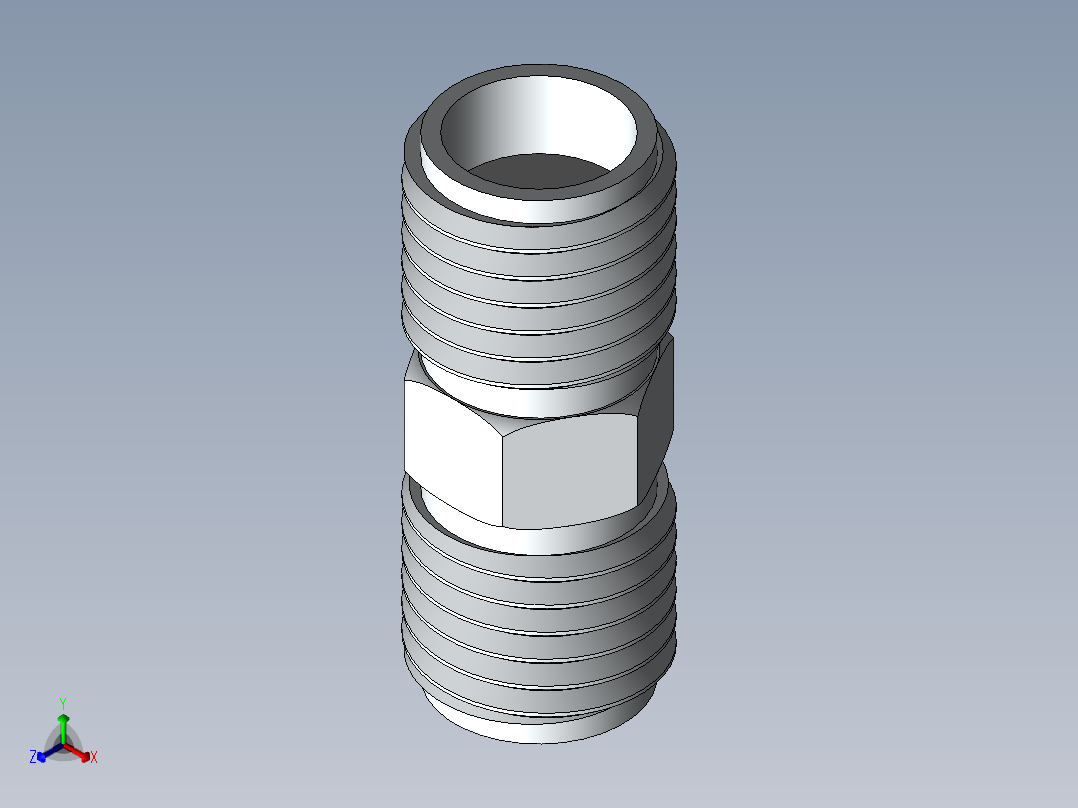 SMA接口69正等轴测图