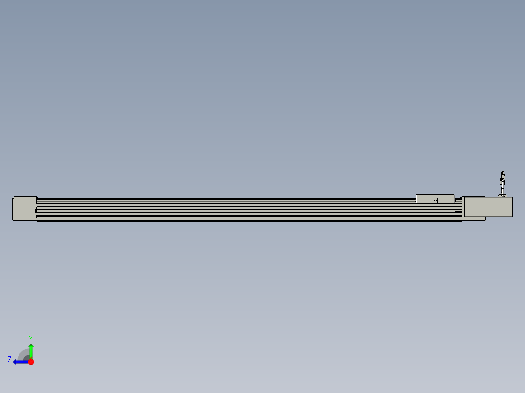 威洛博直线电机模组EB6-L70-S1250-BR-P40-MS3右视图