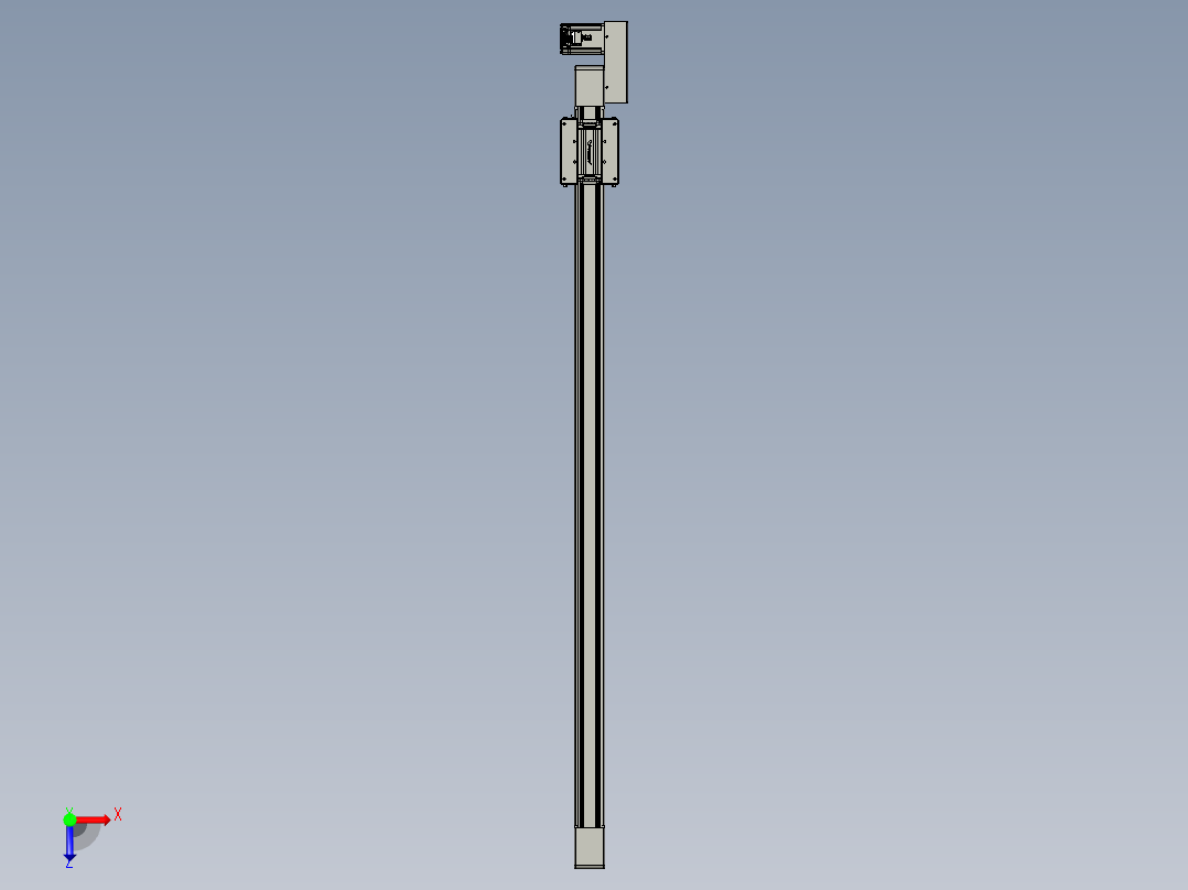 威洛博直线电机模组EB6-L70-S1250-BR-P40-MS3俯视图