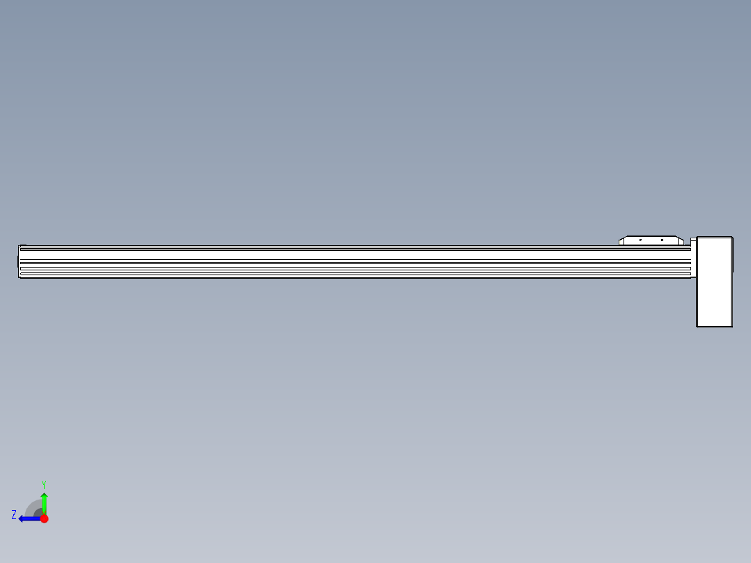 同步带全封闭直线模组TPA-HCB-85D-90-L1050-LP-C-P20-N3右视图