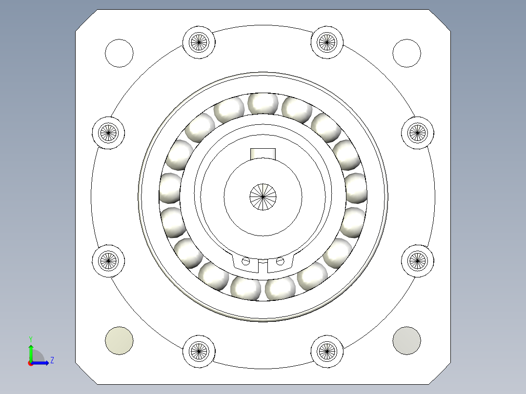 直齿PLF120-L1-LC 24-110-145-M8.stp左视图