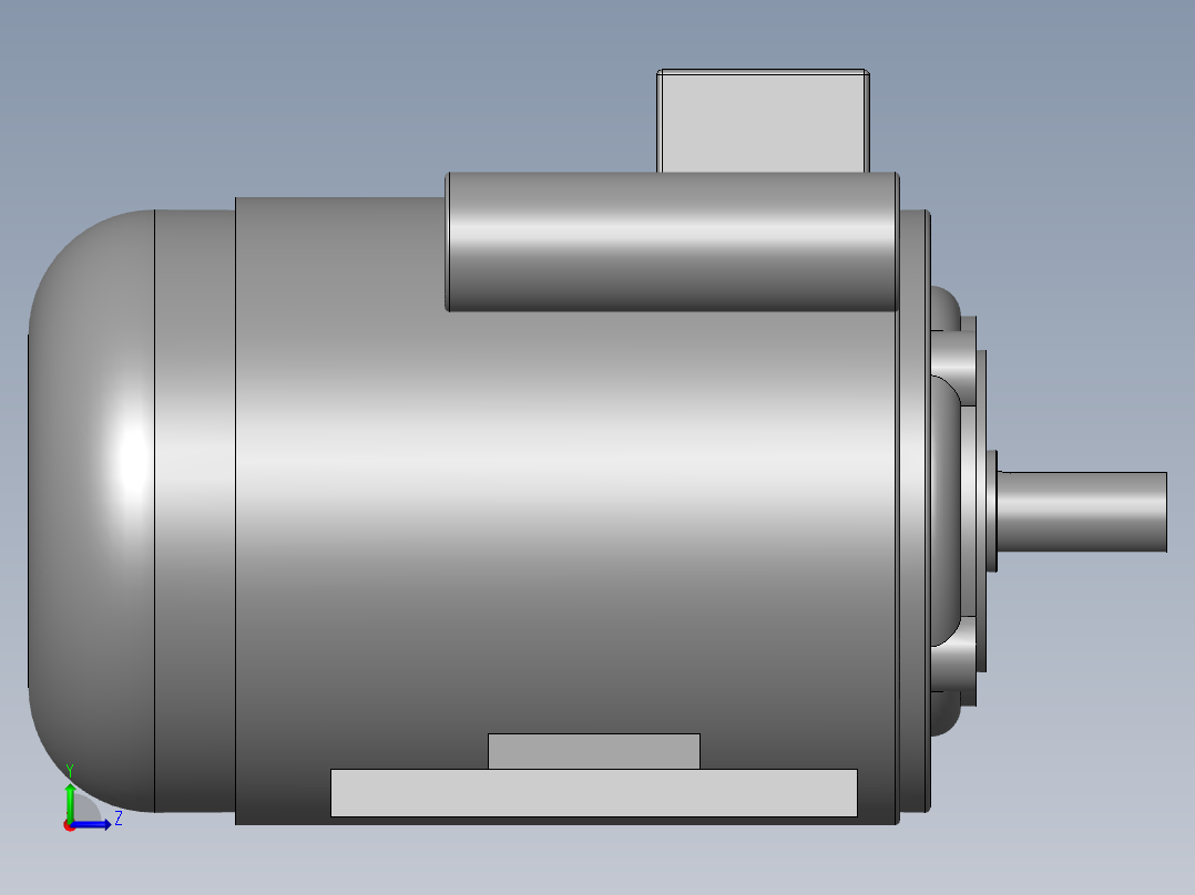 异步电机DJ_YS系列(IP44)_IMB34型_YS-90L-4左视图