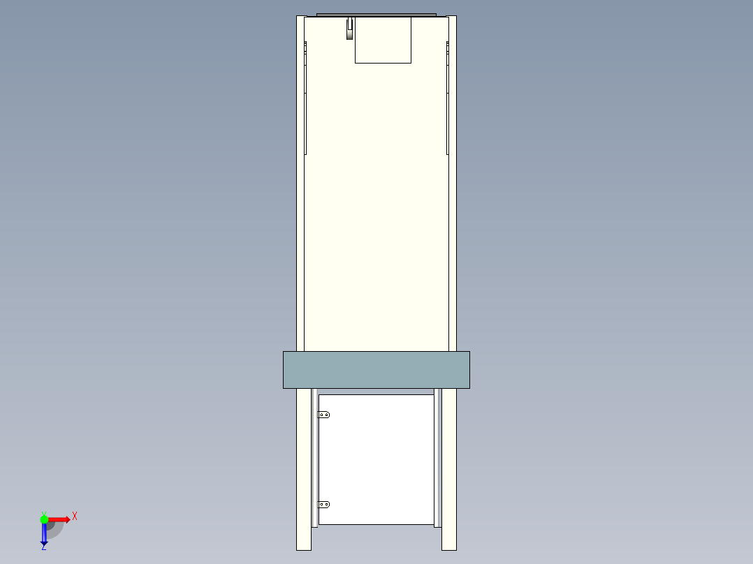 Ascendor-UnaPorte_architecture自动电梯俯视图