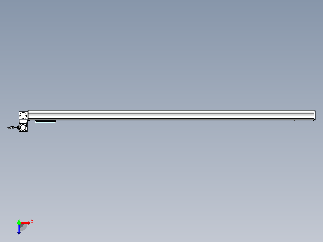 威洛博VBC同步带传动一无尘环境VBC14-L45-S1900-BLU-ZP40-C3俯视图