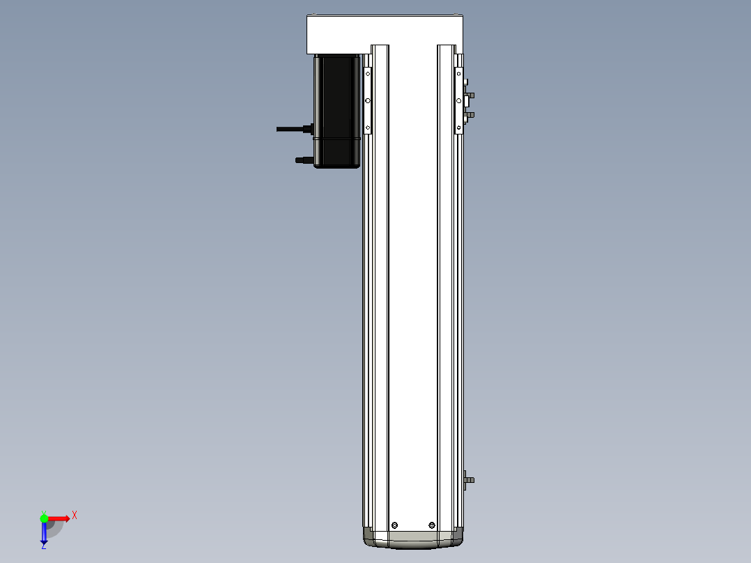 Toyo东佑达直线模组-ETH13-500-BL-400W+煞車俯视图