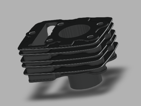 巴贾吉魅力 125cc 发动机缸体