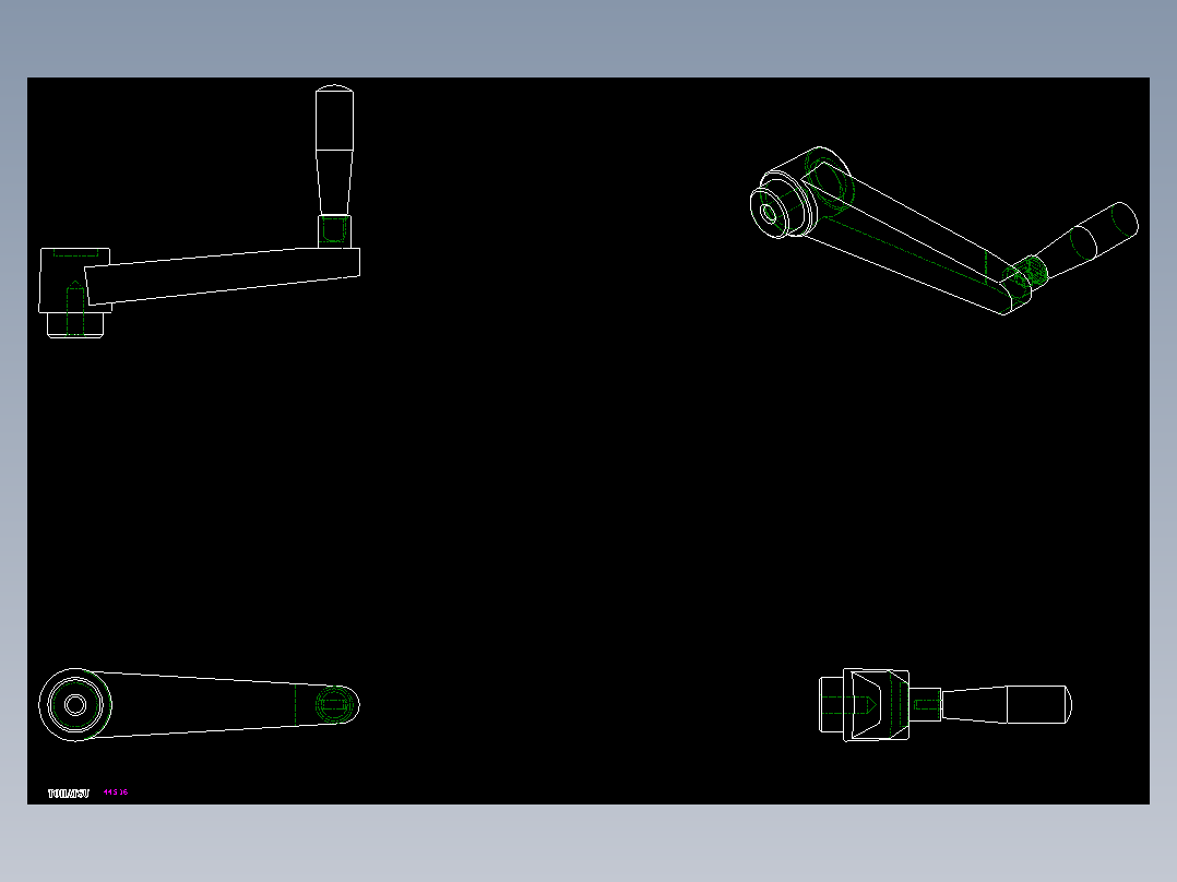 旋轉把手MT+IR-2D多系列多零件图纸模型