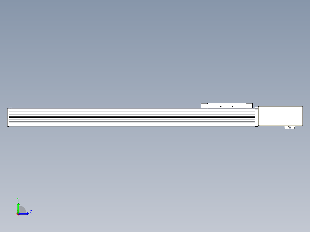 同步带全封闭直线模组TPA-HCB-120D-90-L600-ML-C-P40-N3左视图