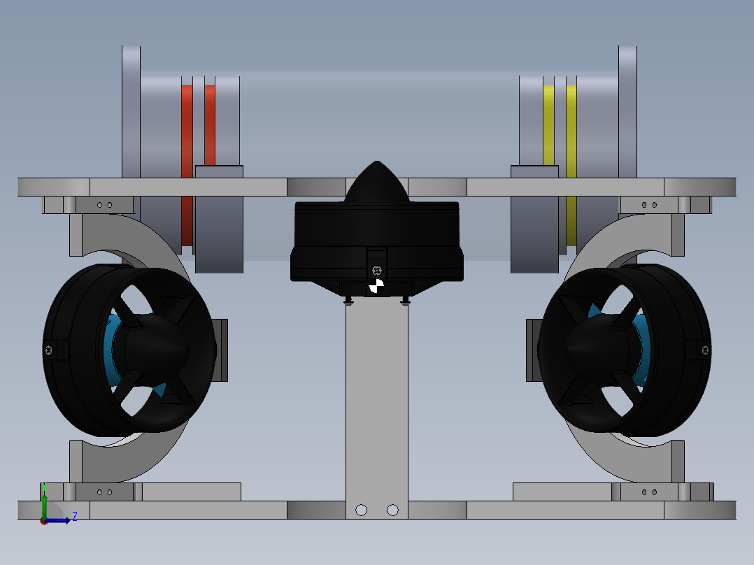 ROV探索水下潜航器--sw左视图