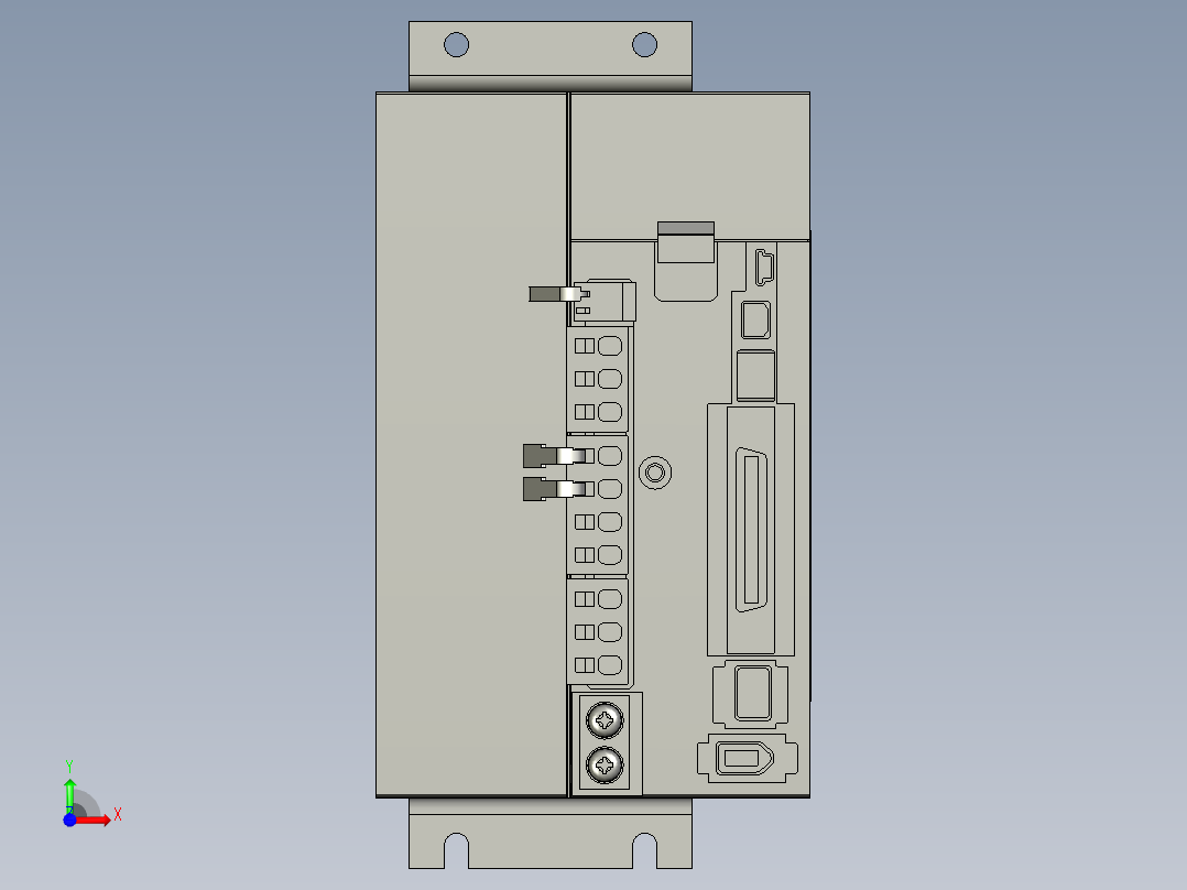 MDDKT2412E伺服马达前视图