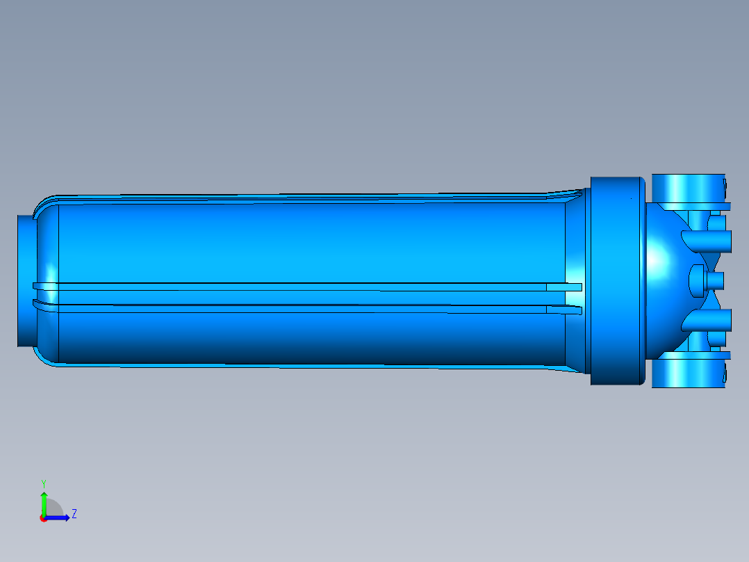 筒式过滤器外壳BIG DUO 20左视图