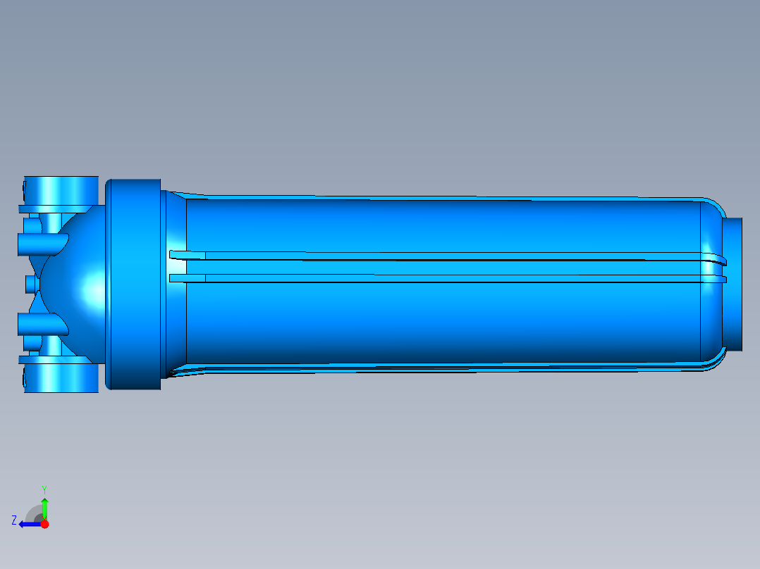 筒式过滤器外壳BIG DUO 20右视图