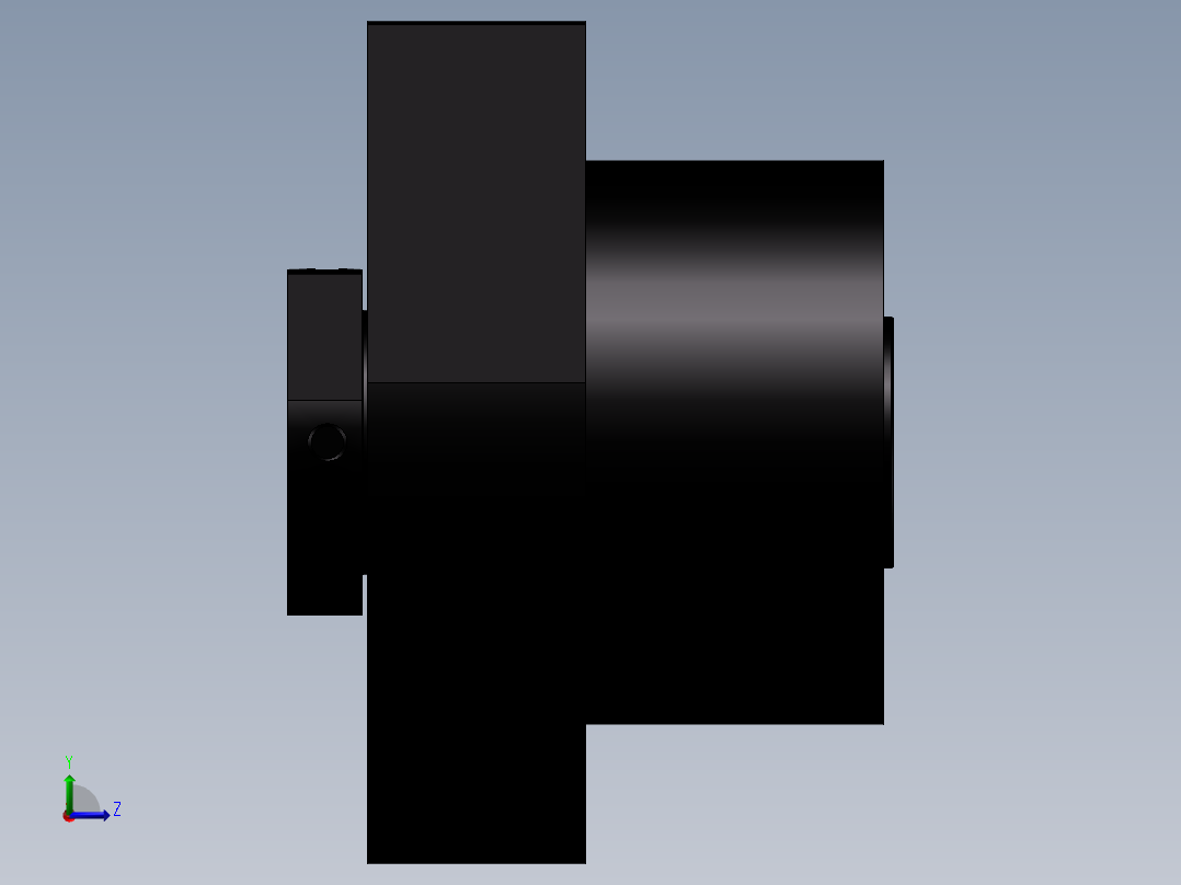丝杆固定侧LEB01-20左视图