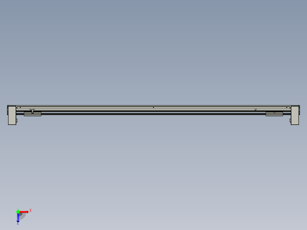 威洛博双电机滑台-VBF14S2-L50-S1800-BU-P40-C6俯视图