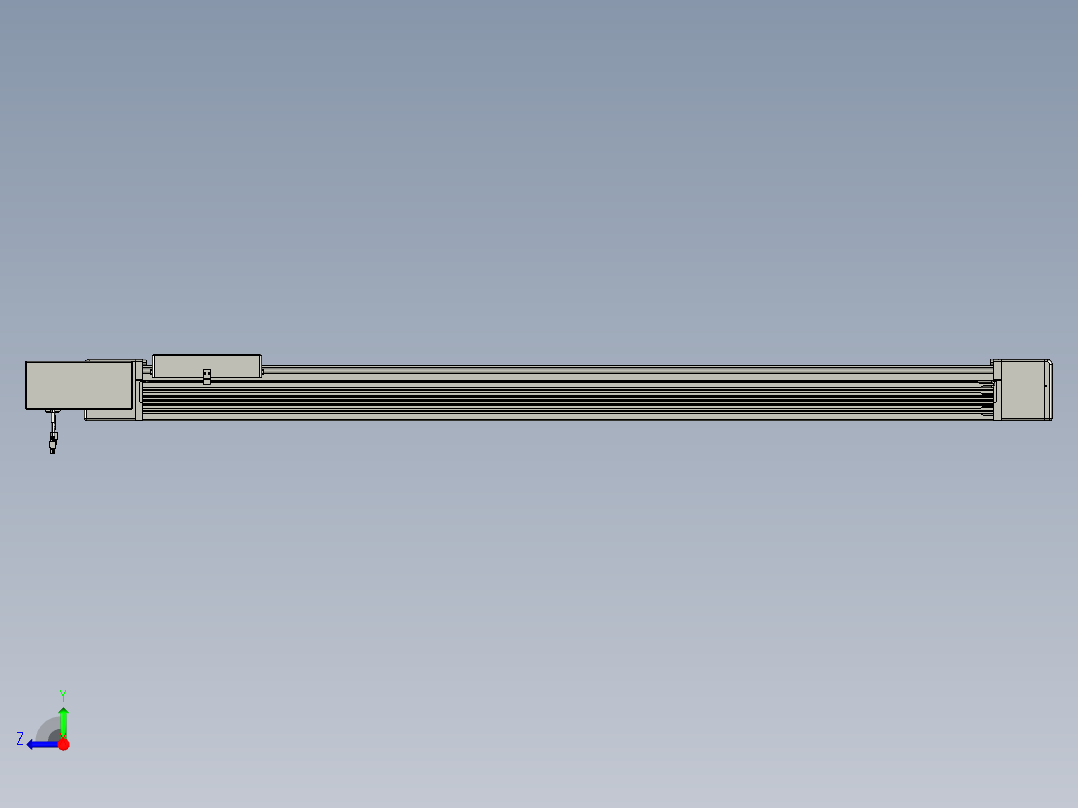 威洛博直线电机模组EB16-L208-S1400-BL-ZP75-MS3-5K右视图