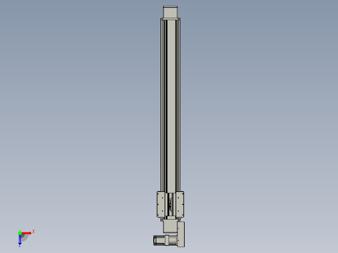 威洛博直线电机模组EB16-L208-S1400-BL-ZP75-MS3-5K俯视图